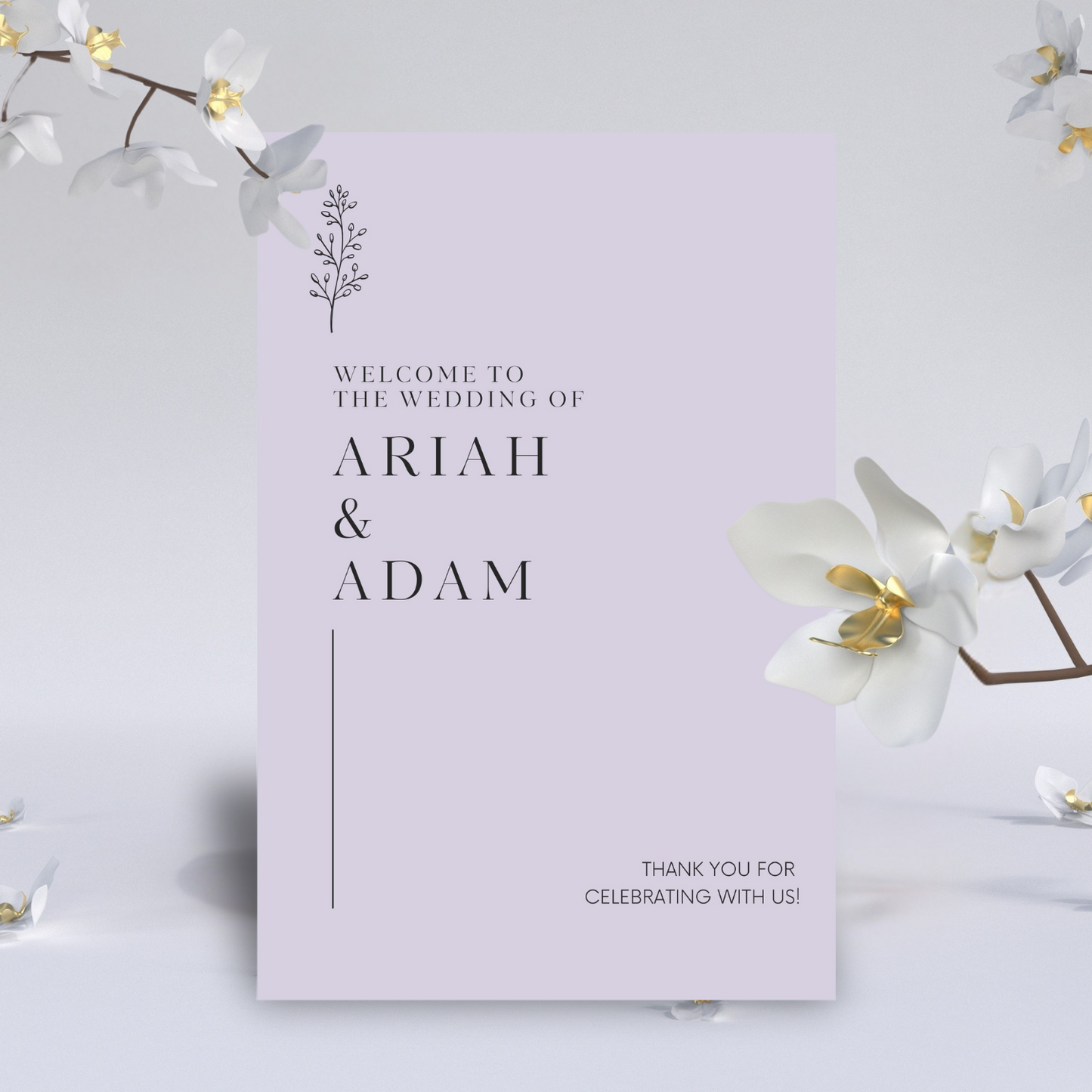 Acrylic Welcome Sign