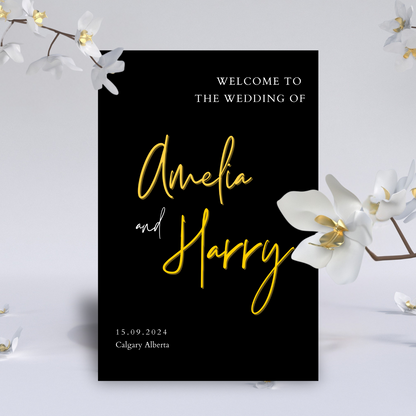 Acrylic Welcome Sign