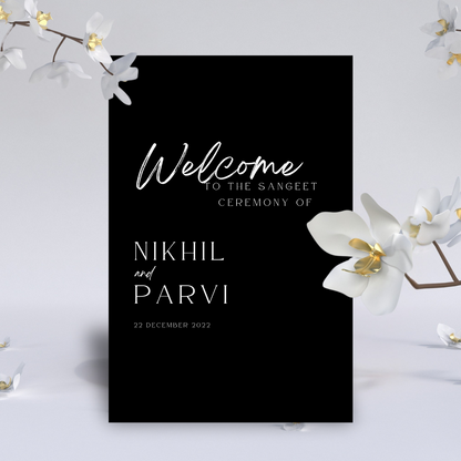 Acrylic Welcome Sign