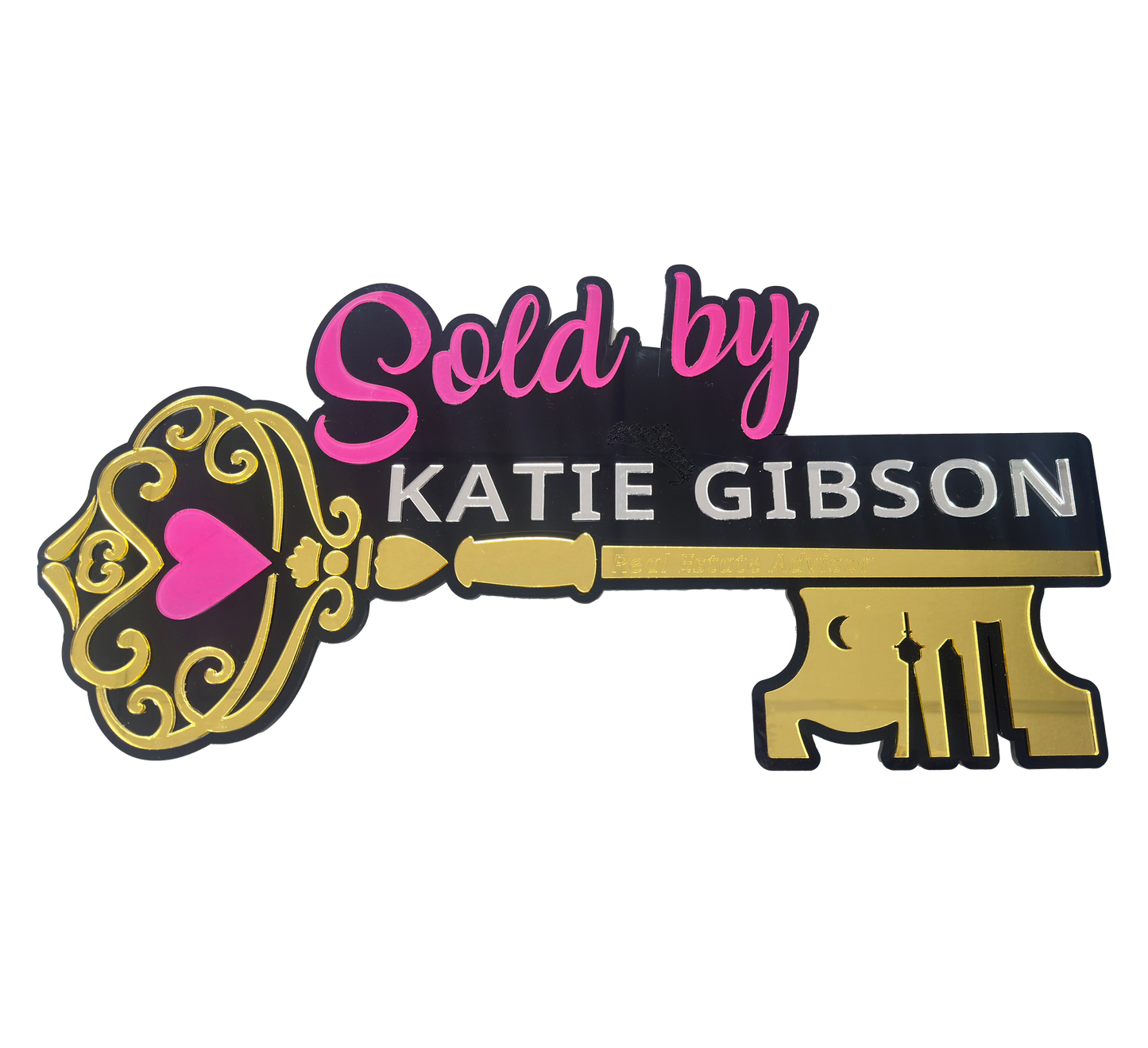 Realtor Key Sold Sign